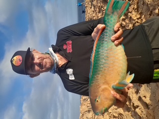 Selwyn Potter with another Reefie of the rocks